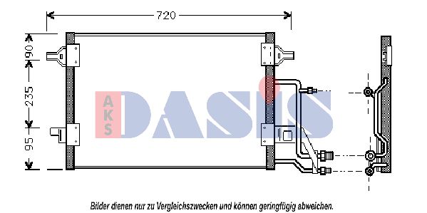 AKS DASIS Lauhdutin, ilmastointilaite 482210N